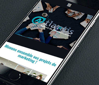 Version mobile du site web Atlantis