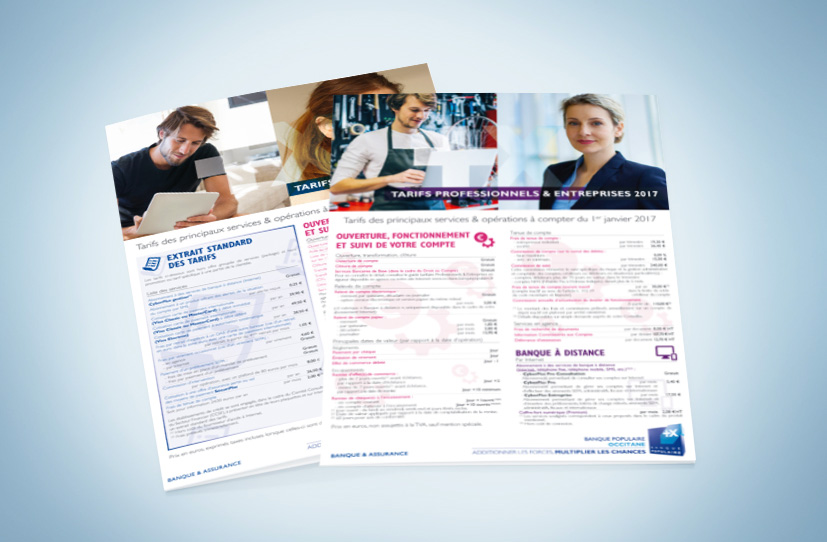 Dépliant Tarifaire Banque Populaire Occitane