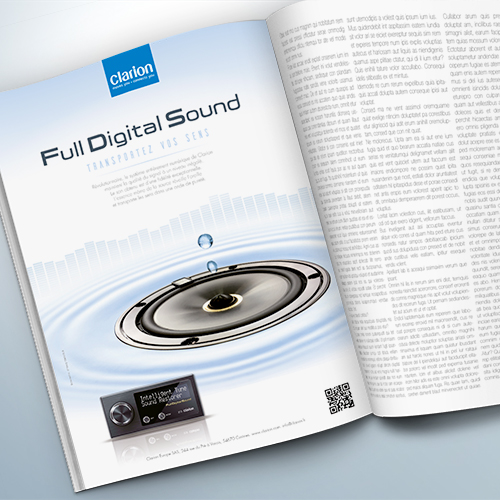 Création d'un encart destiné à la presse spécialisée