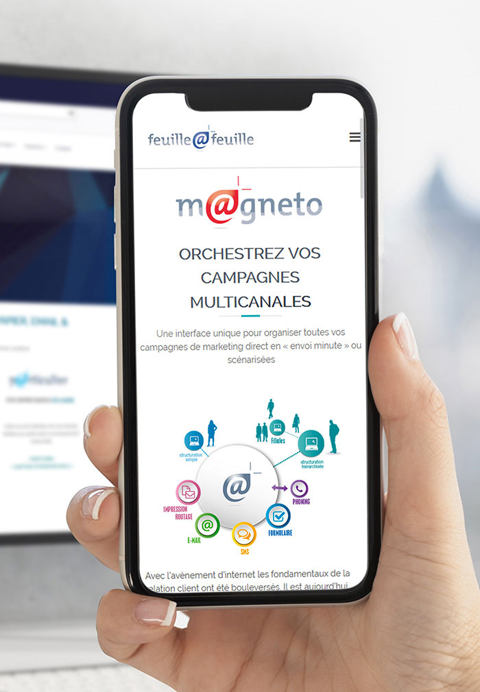 Version mobile du site web