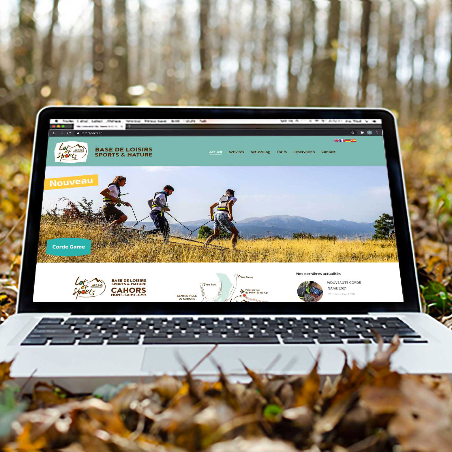 Refonte de la page d'accueil du site web avec ajout des élements clés 