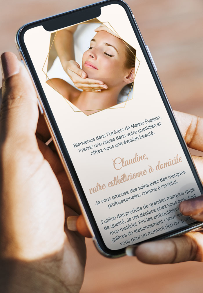 Version mobile du site web