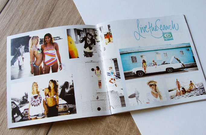 Conception de la page de garde Girl du In Store Marketing Program 